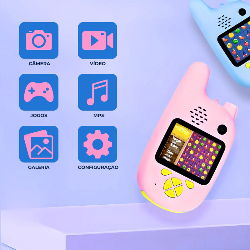 Walkie Talkie Infantil Com Câmera Digital
