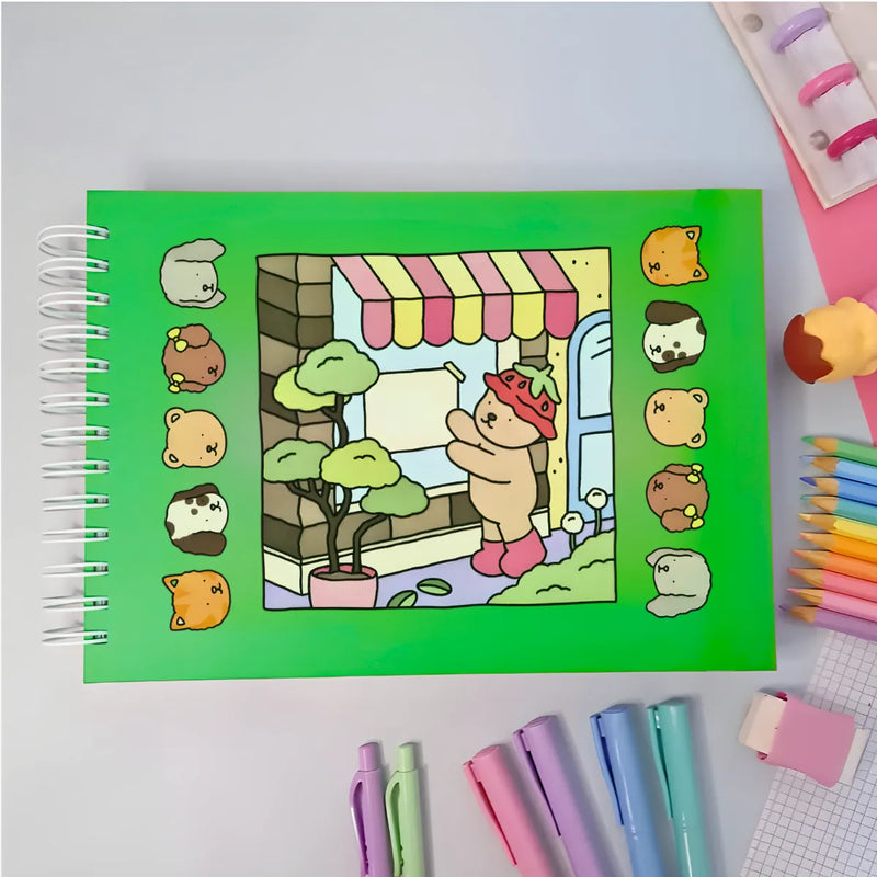 Livro De Colorir Capa Dura - VERDE